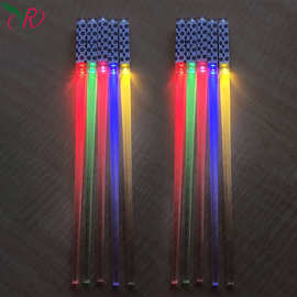 七彩发光筷子 演唱会发光应援棒就餐应援筷子荧光棒明星助威道具