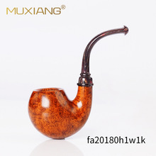 木香石楠木烟斗手工实木小龙蛋匈牙利弯斗老式传统过滤烟具
