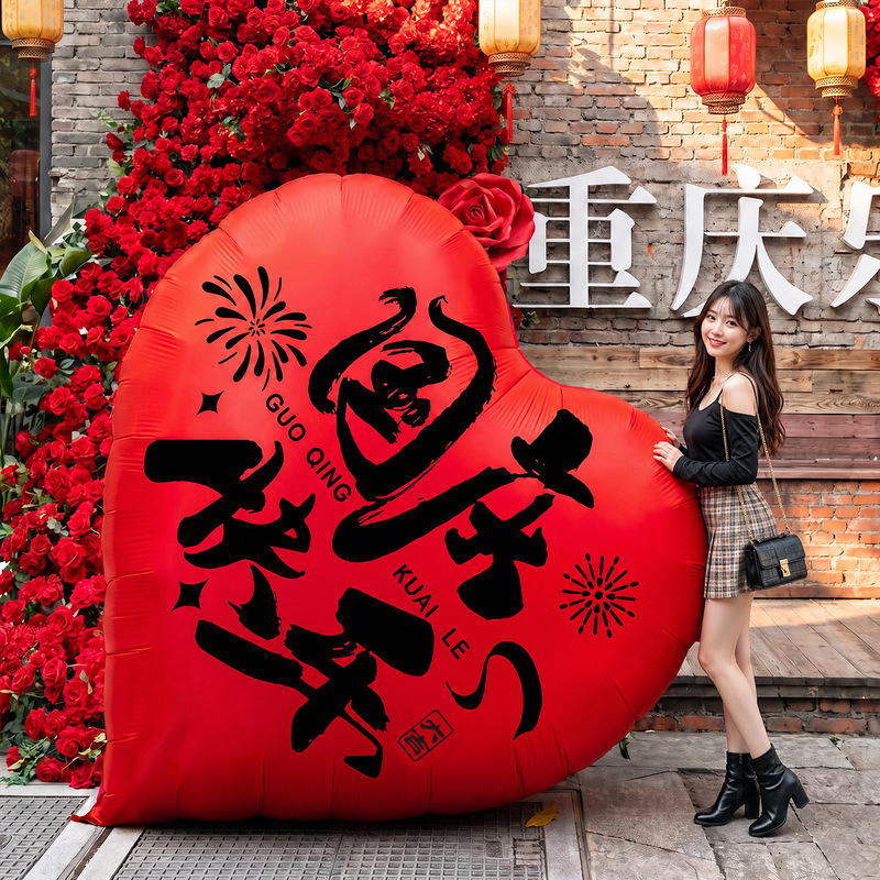 Mid-Autumn Festival Heart-Shaped Balloons 2026 New Model National Day Mall Store Atmosphere Decoration Photo-Booth Decorative Ornaments Mid-Autumn Festival Heart-Shaped Balloons 2026 New Model National Day Mall Store Atmosphere Decoration Photo-Booth Decorative Ornaments