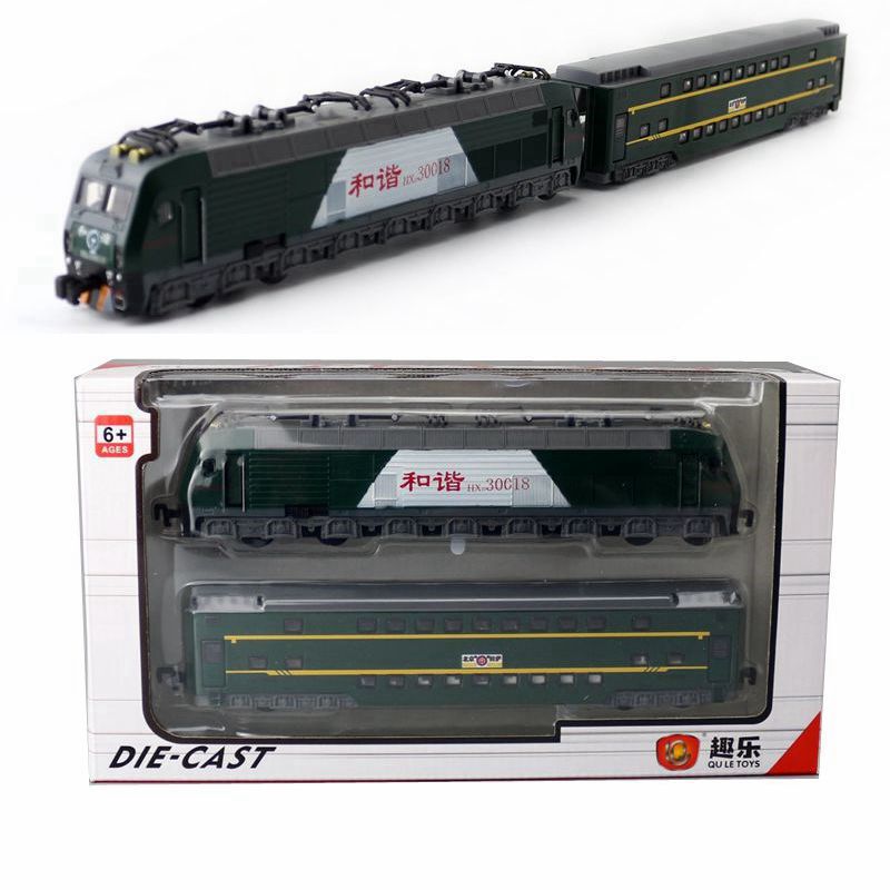 1:87 alloy harmony passenger tram train transport train train group toy model sound and light pull back open door