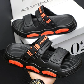 厚底拖鞋;平底拖鞋;鞋扣