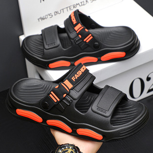 Men's Slippers for Outer Wear 2025 New Sandals for Men Driving Soft-Soled Beach Shoes Summer Sports Slippers for Men