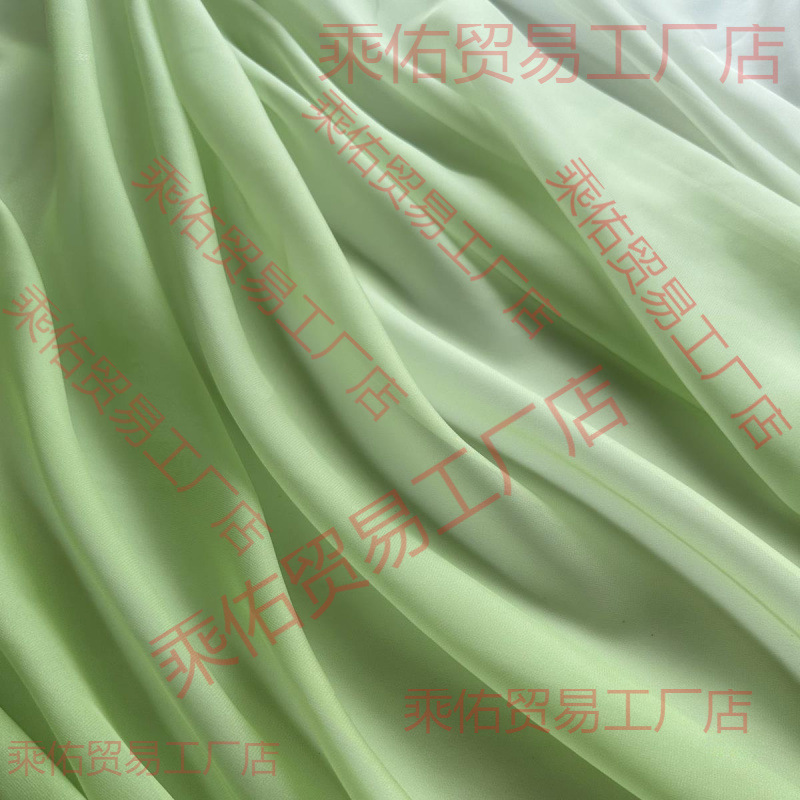 Silk shiffon long cloth, Hanfu, maxi length, gradient