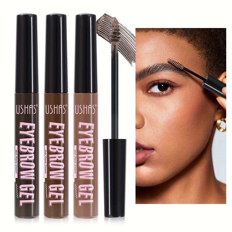 USHAS Europa y los Estados Unidos transfronterizos spot para sostener la crema de cejas impermeable, anti-transpiración, no decoloración, no mareo, estereoscópico, natural UC039
