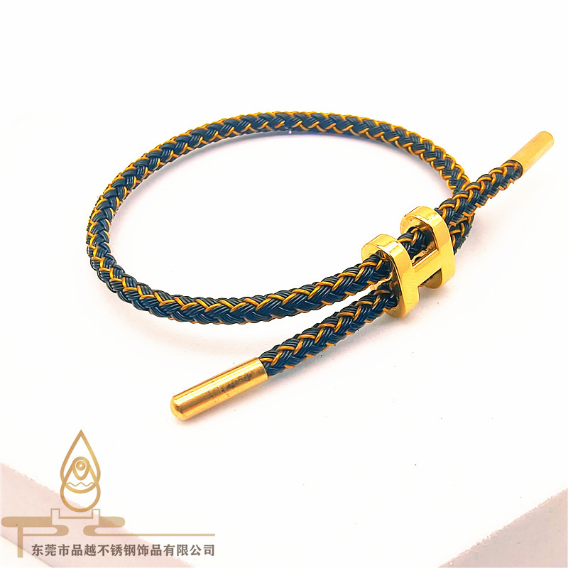 Fashion Letter Titanium Steel Handmade Bracelets 1 Piece