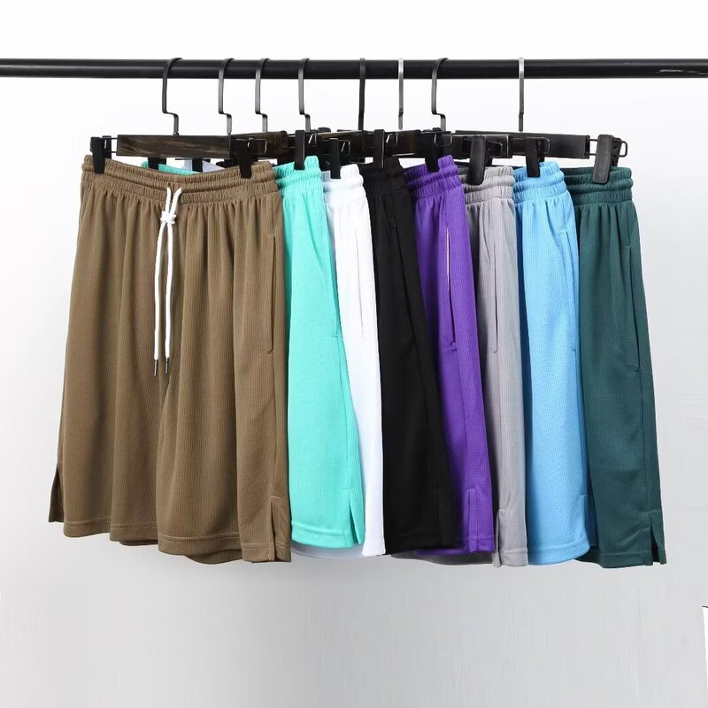 New American Shorts Basketball Men's and Women's Summer Quick-drying Breathable Mesh Running Fitness Three-point Four-point but Knee