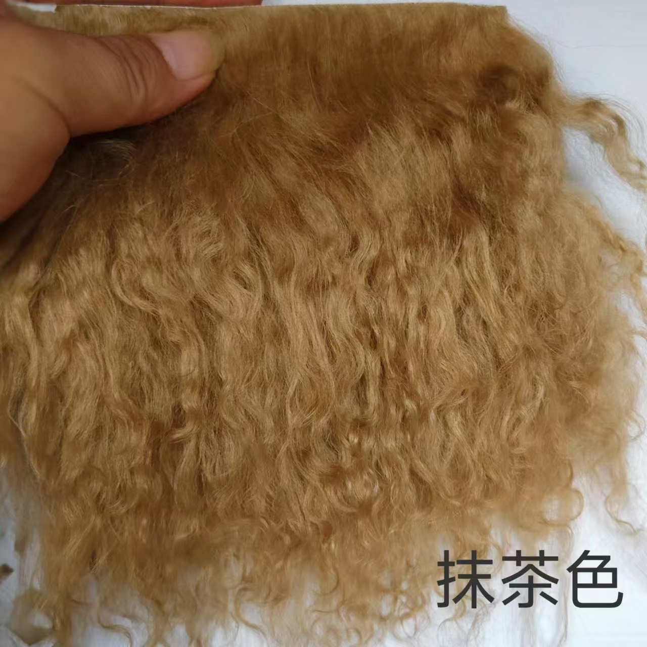 Alta calidad tan lana pelo fila bjd belleza nudo cerdo monstruo soldado monstruo ob11 Gao Ke Er multicolor 6 puntos bebé peluca