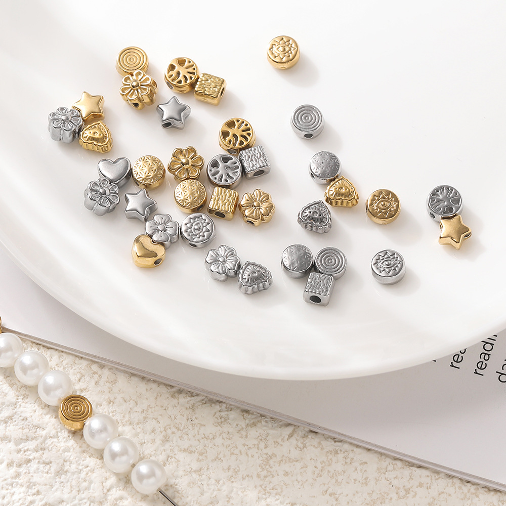 8g Weight Beads Jewelry Making Type DIY Ornament Accessories Classification 10 PCS/Package Quantity 304 Stainless Steel Material Solid Color Pattern All Seasons Season Polished Finish Simple Style Style 10 PCS/Package 304 Stainless Steel Solid Color Polished DIY Ornament Accessories Beads 2