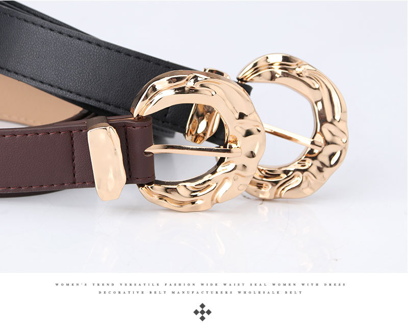 Wholesale Simple Solid Color Metal Pin Buckle Type Belt Nihaojewelry display picture 5