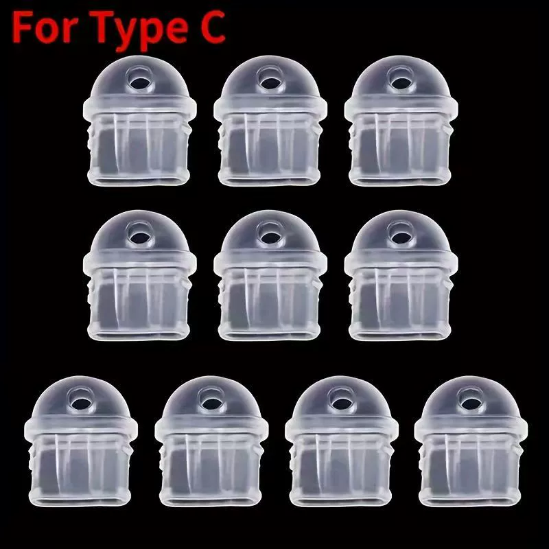 Пылезащитная заглушка с отверстием TypeC, универсальное отверстие для передачи данных, можно повесить, подвесная заглушка для порта зарядки, подвесная крышка для питания «сделай сам», ПВХ
