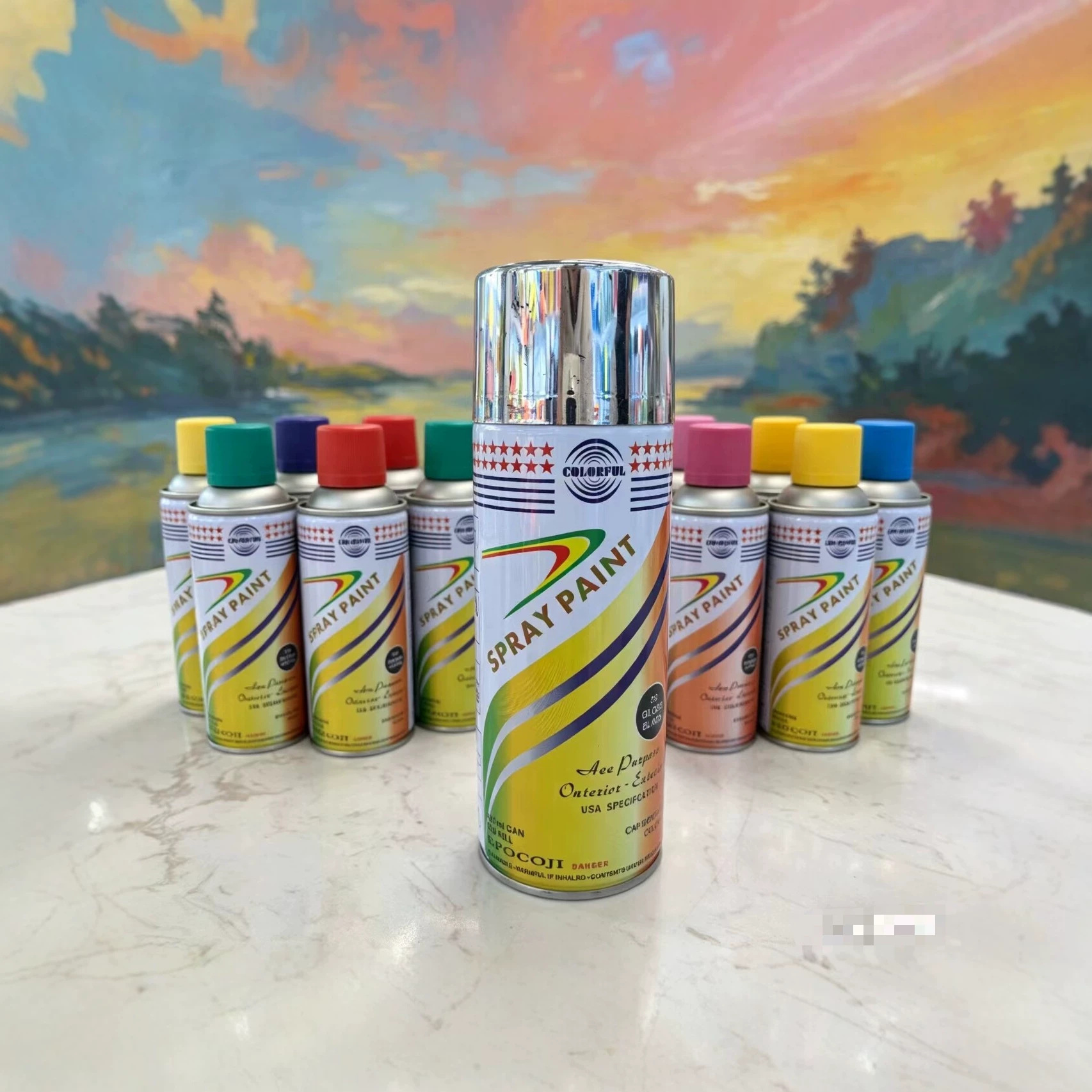 Hand-applied metallic anti-rust paint for wall graffiti, car color change, furniture and woodwork, self-applied spray paint for painting and repair
