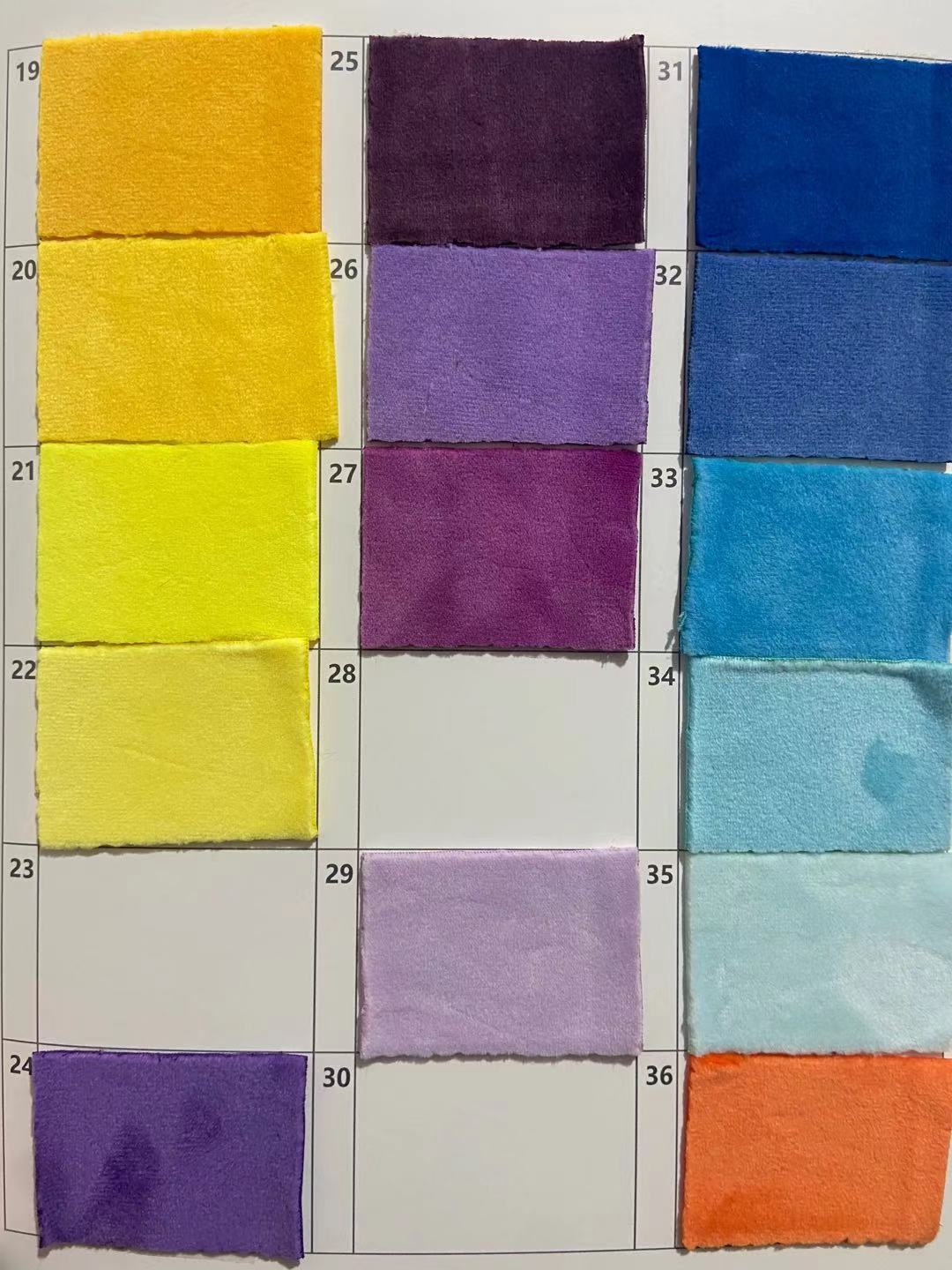 Spandex tela súper suave de alta elasticidad Cristal súper suave franela elástica de cuatro lados ropa para niños zapatos y sombreros bolsas de tela de peluche de juguete