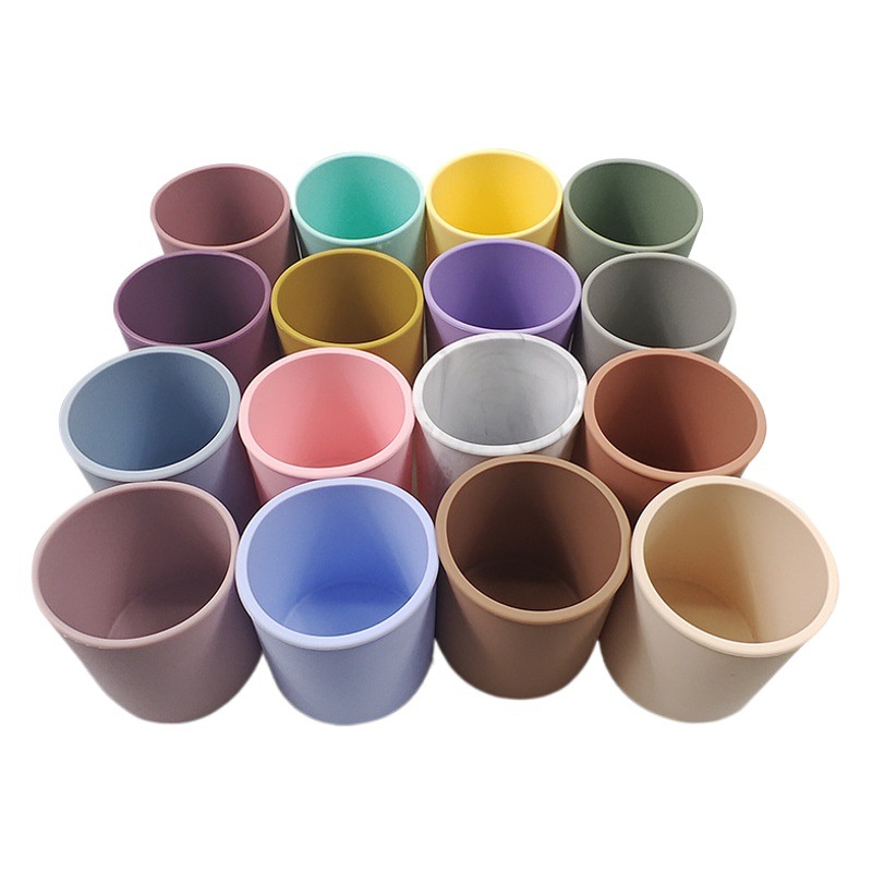 Taza de agua para niños taza de agua de silicona mini taza de agua de entrenamiento recto taza de agua de silicona para bebés taza de agua para bebés