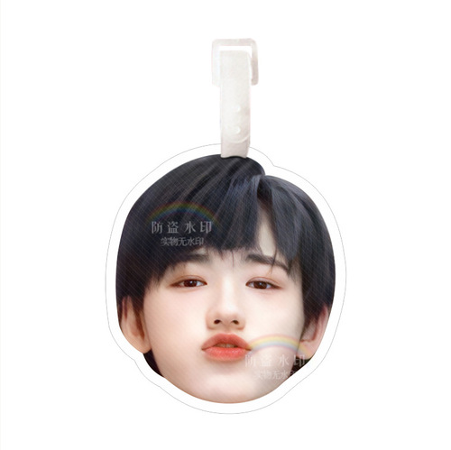 TNT Song Yaxuan Backpack Accessory Luggage Tag Travel Suitcase Boarding Pass Charm Big-Headed Celebrity Backpack Pendant Liu Yaowen