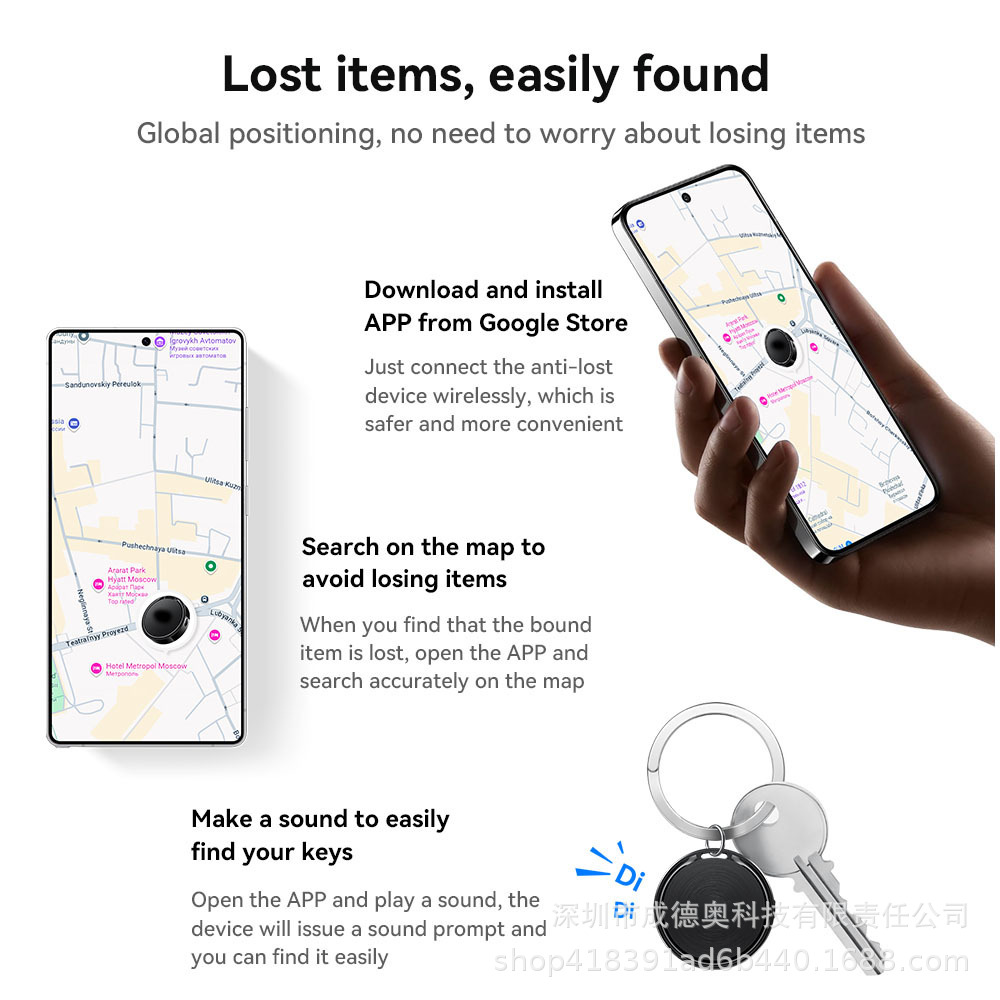 E96A Intelligenter Positionierungs-Anti-Verlust-Tracker Airtag Google Positionierungs-Tracker speziell für Android