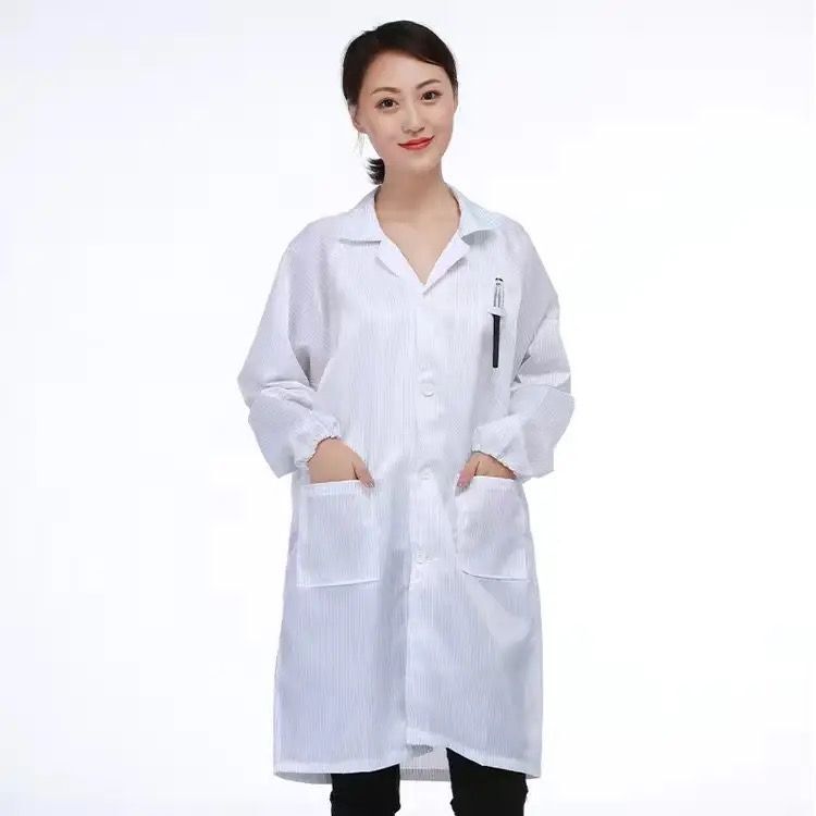 静电衣服防尘无尘工作服电子厂蓝色白色车间男女防静电大褂防护服|undefined