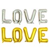 Large love aluminum film letters balloon birthday background wall decoration wedding wedding wedding marriage party layout