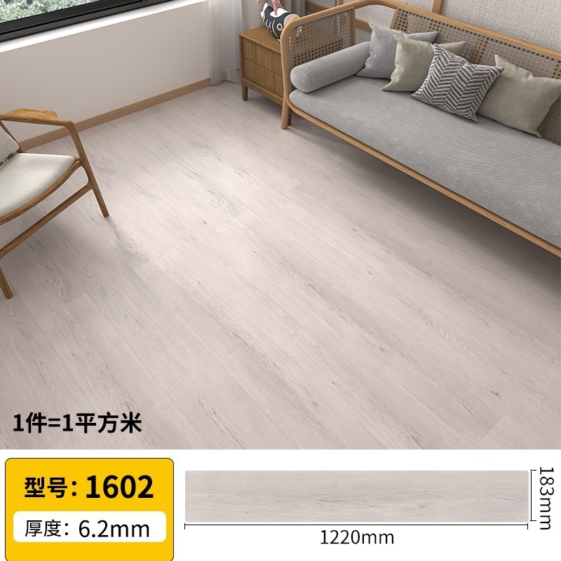 広東省工場卸売ロック床 spc 石プラスチック床スナップタイプ石結晶強化木製床家庭用耐火|undefined