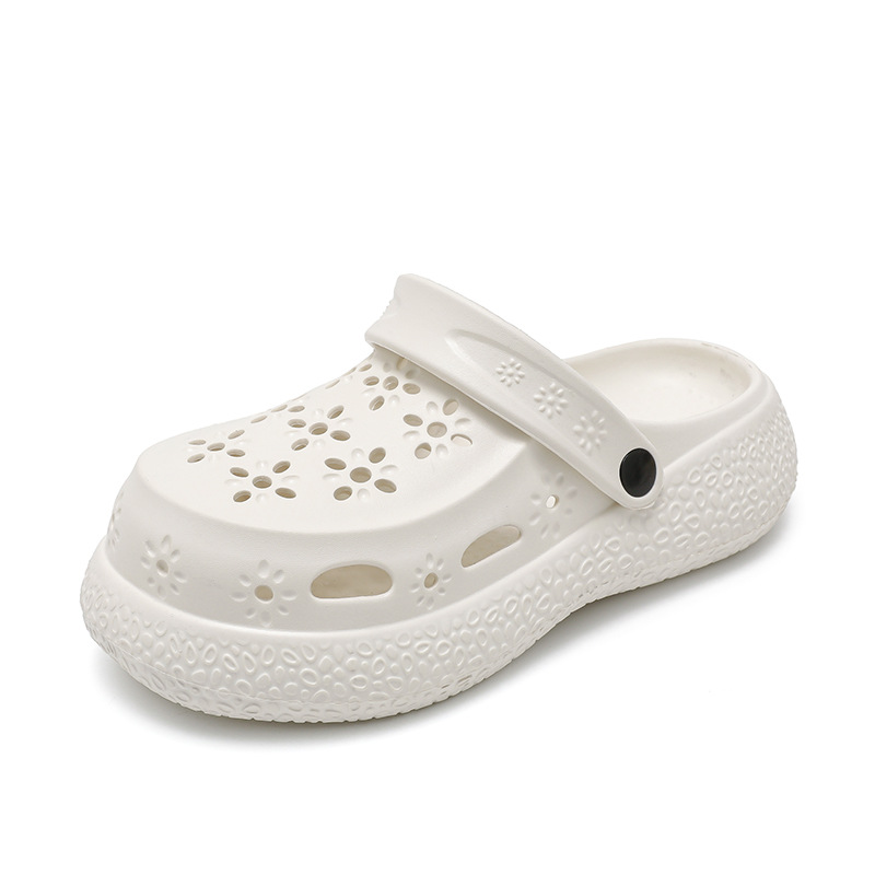 Moda de moda de primavera y verano para mujer, casual diario, cabeza redonda, zapatos con agujeros clásicos, zapatos con agujeros de mujer Baotou transpirables