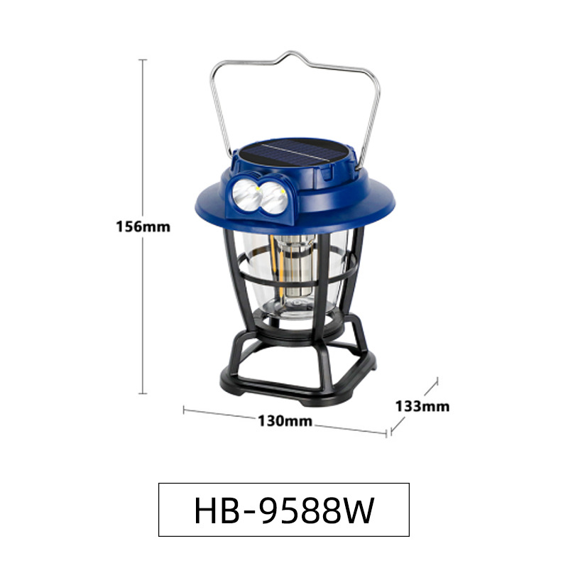 HB-9588W 충전식 태양-블루