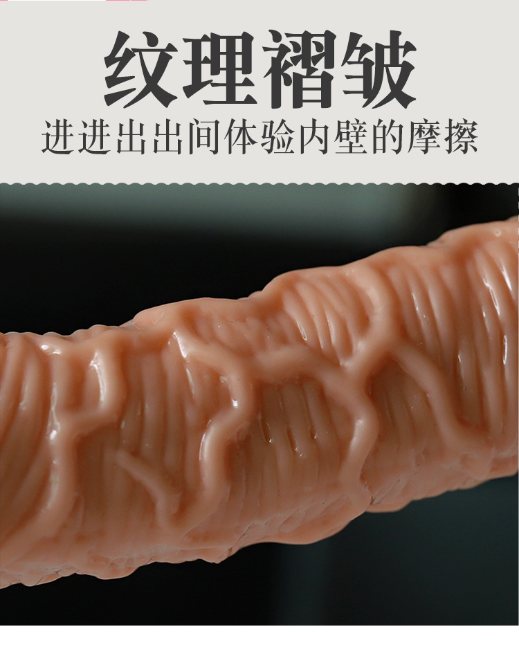 Jiuai Transparent TPE Dildo for Adults, Realistic Insertion Toy — detail image 1