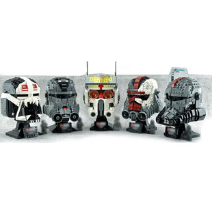 Moc-152720 Hunter / Tech / Echo/ Crosshair / Wrecker Warrior Head