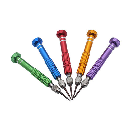 5-in-1 aluminum alloy screwdriver set Apple Android S2 screwdriver multi-functional mobile phone disassembly and repair tool