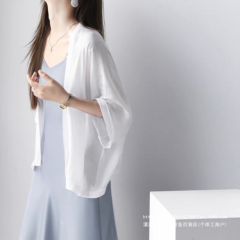 French-style thin cardigan shawl, sun protection clothing for women, 2026 summer new style, unique design, fashionable and versatile top.
