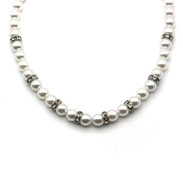 Copper universal necklace from pearl for men and women