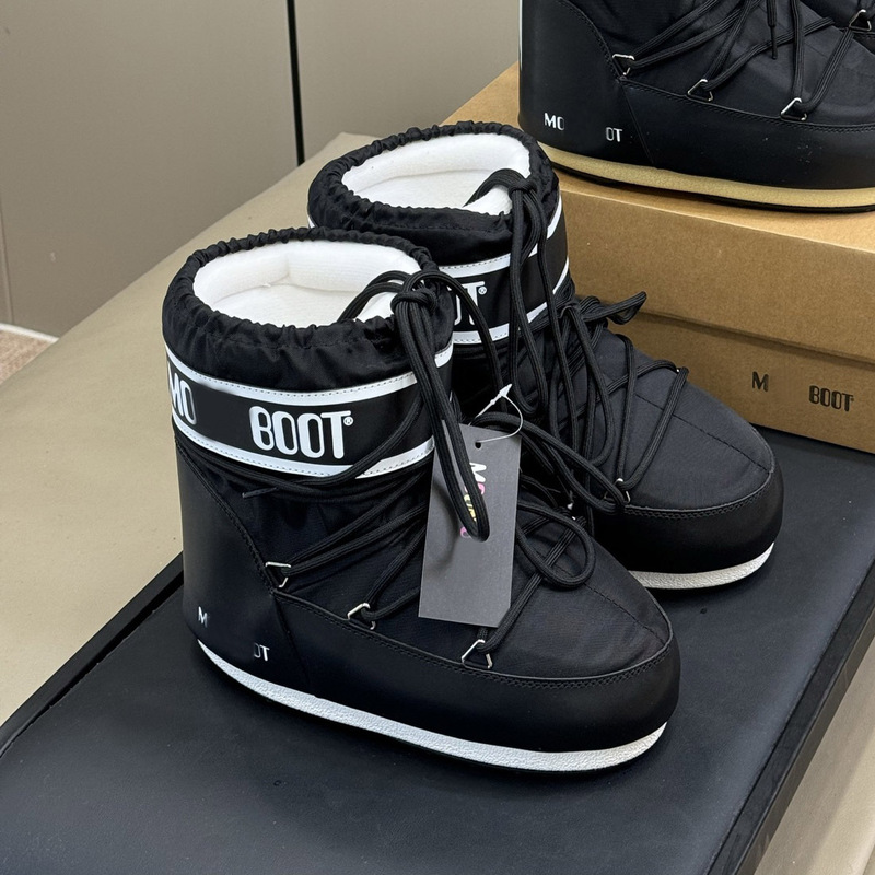 Moonboots Moon Boots Warm Snow Boots Women's Inner Heightening Moon Boots Ugly Boots Ski Boots Furry Short Boots