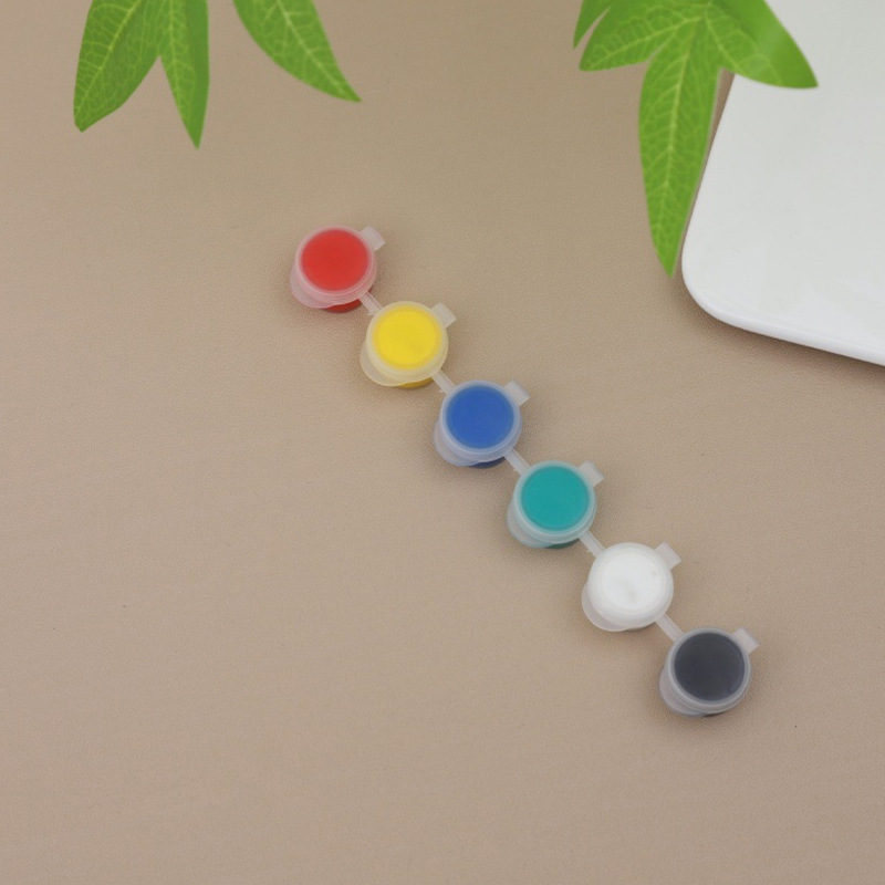 Pintura Acrílica Infantil de 12 Colores Set de 6