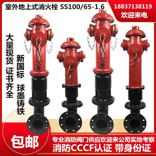Outdoor Fire Hydrant/Ss100/65-1.6 Above-Ground Hydrant/Above-Ground Fire Hydrant/National Standard Outdoor Fire Hydrant
