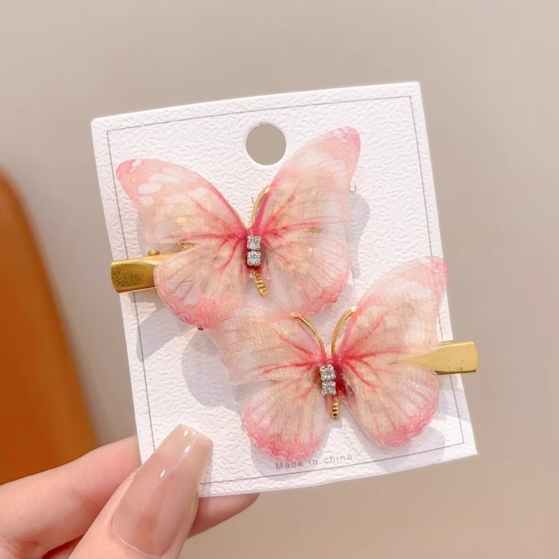 Clips para el cabello de los niños se moverá, clips para el cabello de mariposa de diamante, clips para el cabello de cabello lindo, clips para el lado, clips para el cabello roto, clips para el bang