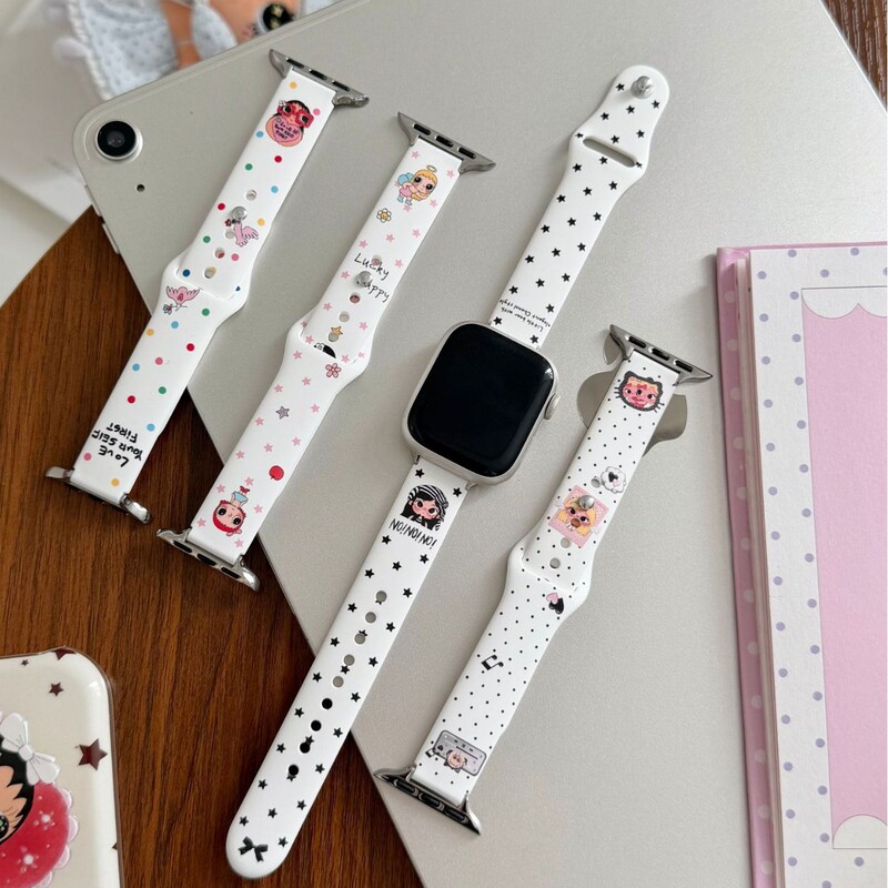 New Little Jade Series Silicone Strap for Apple Watch iwatchS11-1 Watch Band