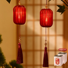 新年灯笼中式布艺灯笼2026新款古风儿童手提灯仿古冬瓜挂饰花灯