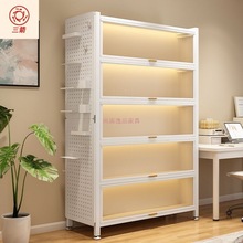 三箭住宅钢制防尘书柜儿童置物柜翻盖储物柜家用客厅展示柜置物架