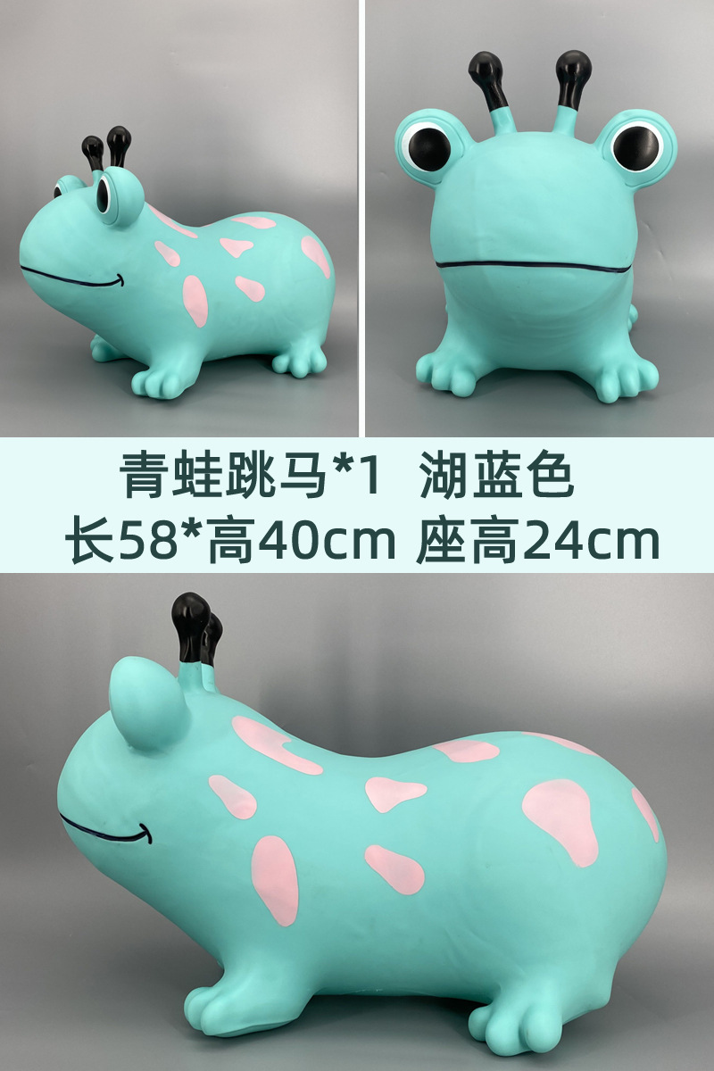 Jardín de infantes de caballo de salto Juguetes de equilibrio de caballo de salto Balón infláble Fuerte traviesos Niños Caballo de balance M