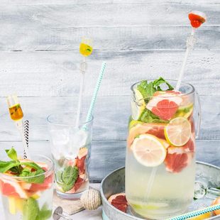 Acrylic Creative Stirring Stick Wine Glass Stirring Spoon Coffee Stirring Stick Plastic Mixing Stick Spoon Wine Glass Spoon
