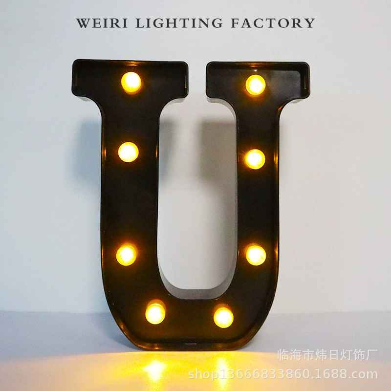 LED рекламная буква, черная подсветка алфавит, крупная декоративная английская буква 21,8 см