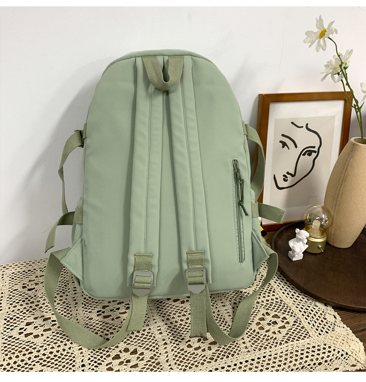 637g Weight Polyester Lining Material Zipper Closure Type School Occasion Nylon Material Solid Color Pattern Women'S Gender Square Shape White, Pink, Green, Blue, Black Color Large Size Wholesale Large Capacity Bear Backpack Nihaojewelry 2