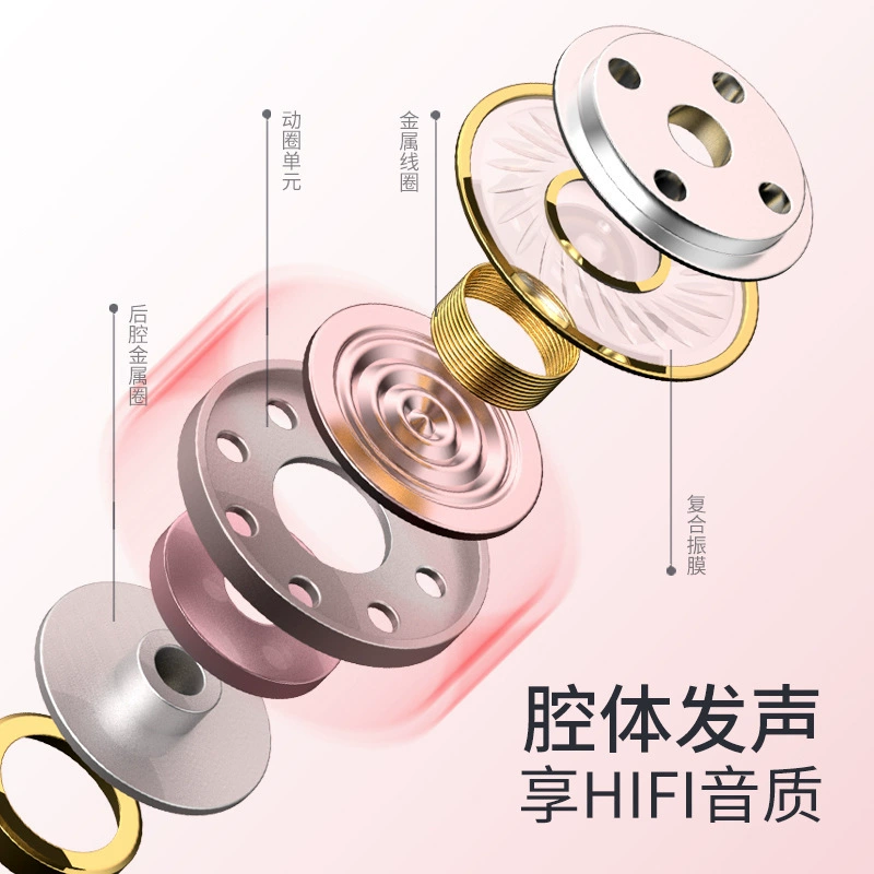 Huawei, наушники, совместимый мобильный телефон, вкладыши, милый микрофон