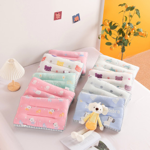 Children's Pillow Summer Baby Special Cotton Six-Layer Gauze Cervical Spine Protection to Help Sleep Kindergarten Pillow Core for Primary School Students