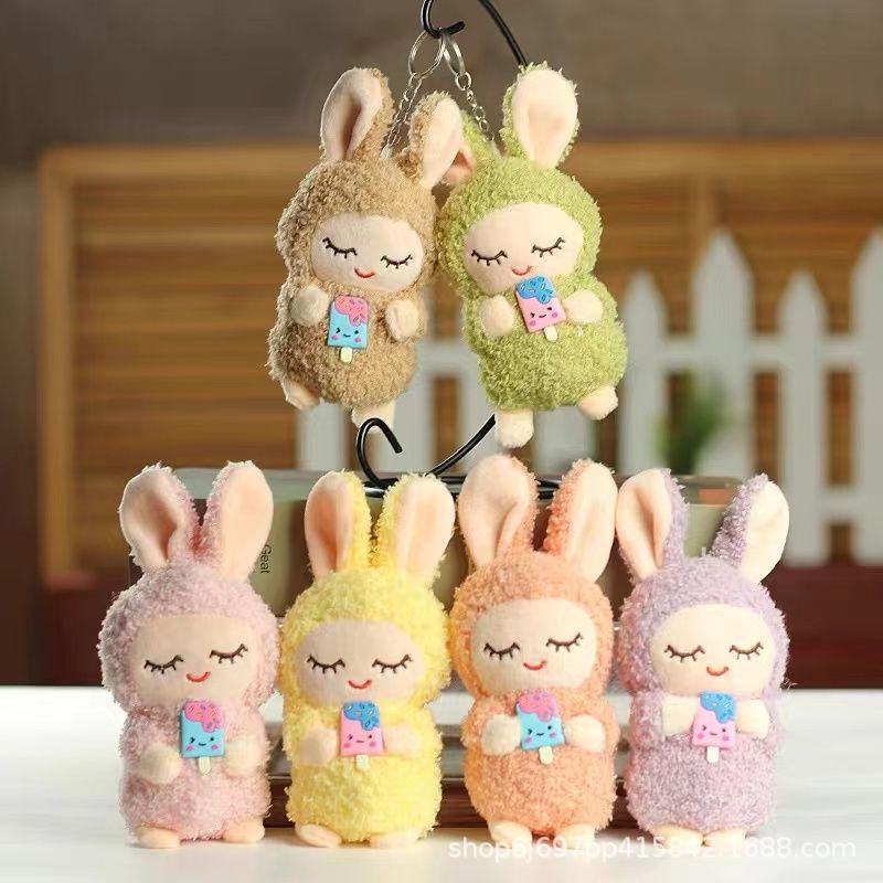 Cuatro pulgadas muñeca de peluche pequeño colgante muñeca llavero muñeca mochila colgante juguete de peluche regalo