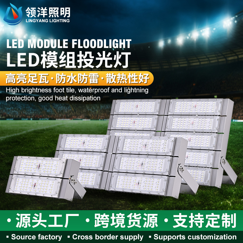 户外防水投光灯LED模组隧道灯大功率泛光广场高杆灯照明投光灯