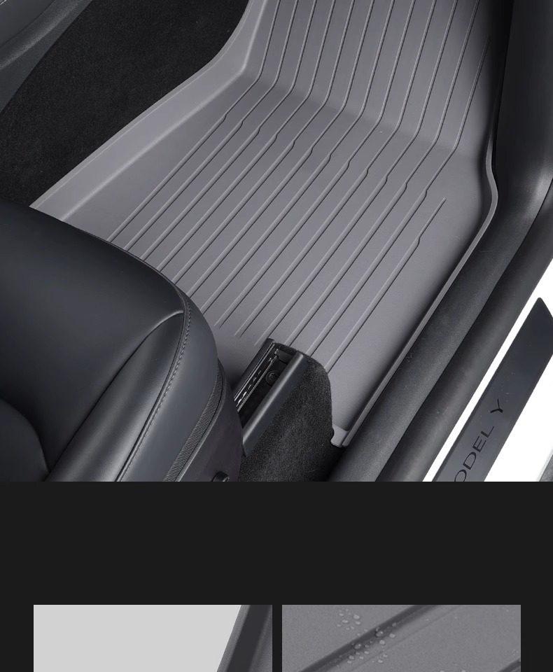 Suitable for Tesla's New Model Yl/Y/3 Floor Mats, Maternity-Grade Tpe Car Full-Cover Floor Mats, Car Interior