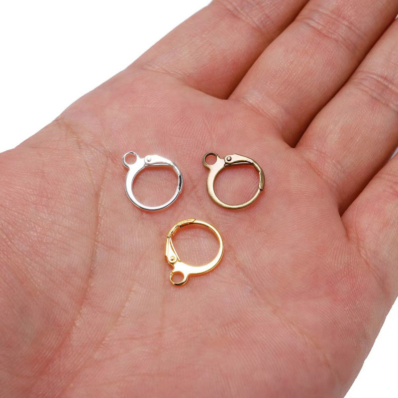 fashionable universal trend geometric earrings stainless steel for…