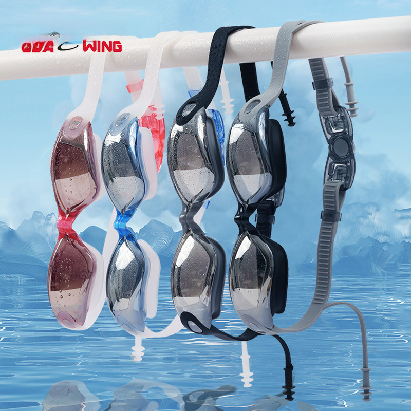 waterproof silicone swimming goggles for adults anti-fog for men and…