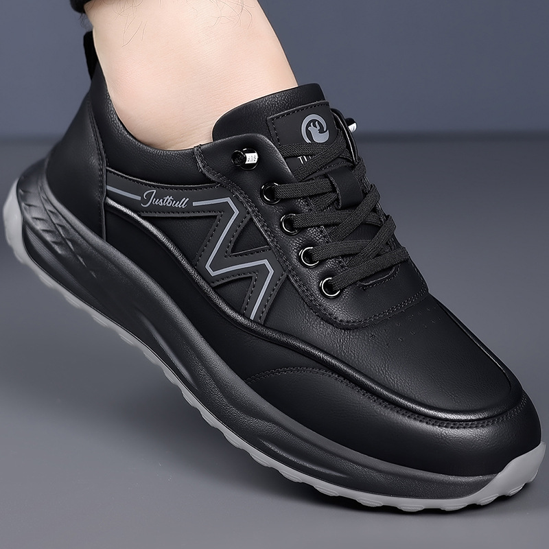 男鞋新款时尚简约百搭单鞋户外运动徒步男士休闲鞋子懒人一件代发