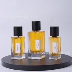 新品木製蓋香水瓶30ml 50ml 100ml角型ガラス香水包装瓶化粧品分注瓶