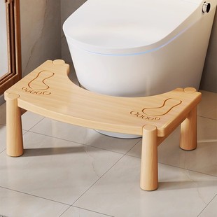 Solid Wood Household Thickened Toilet Squatting Toilet Artifact Toilet Toilet Seat Pad Kidsren's Footstool Foot Pedal